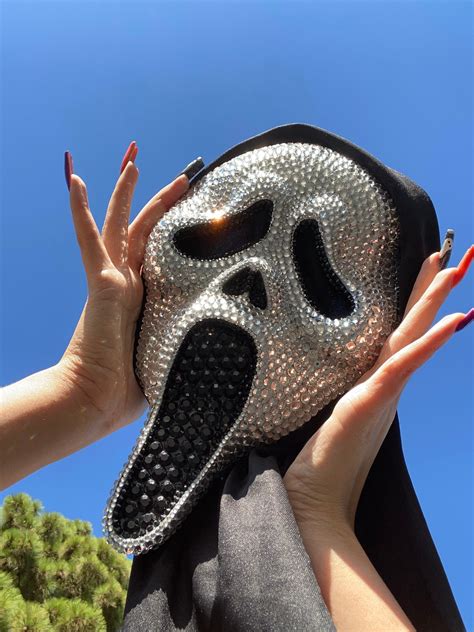 Rhinestone Ghostface Mask - Etsy