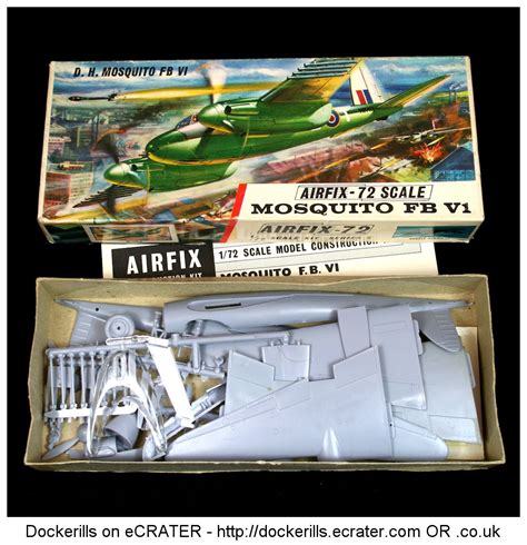 Vintage Airfix Mosquito FB V1 Kit. Type 3 / Red Stripe Box Kit 1-72 ...