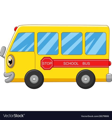 Yellow School Bus Cartoon