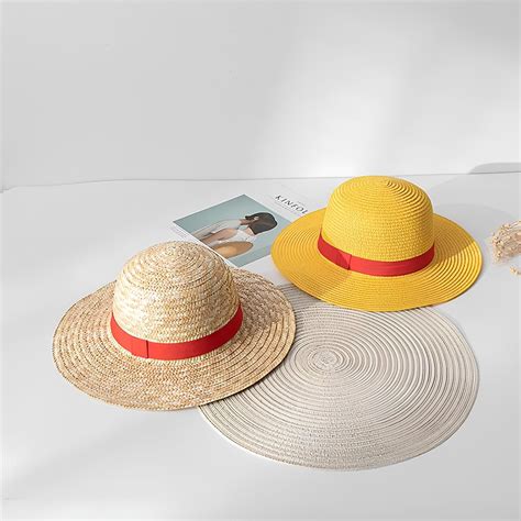 Anime Straw Hat One Piece Straw Hat Luffy Cosplay Hat One Piece Anime Hat Luffy Straw Hat One ...