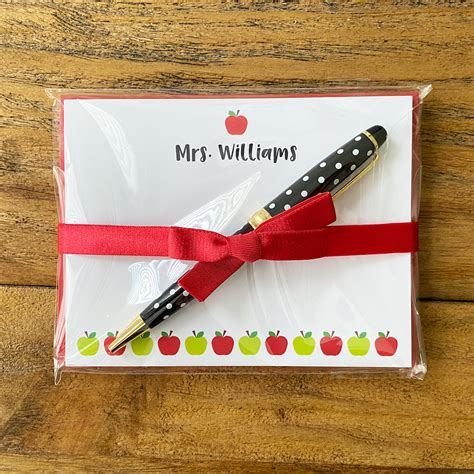 Personalized Teacher Stationery Stationary for School Staff | Etsy