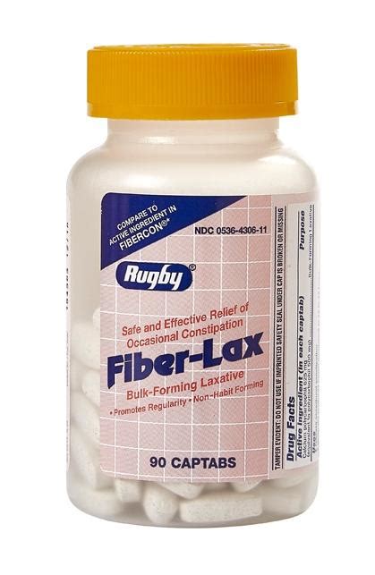 Fiber-Lax (Calcium Polycarbophil 625mg) | 90 Count Captabs | Bulk-Form ...