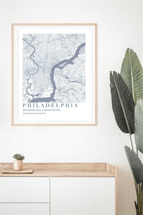 Philadelphia Map, Philadelphia Map Poster, Philadelphia Map Print ...