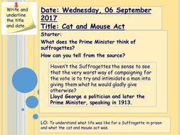 Cat and Mouse Act | Teaching Resources