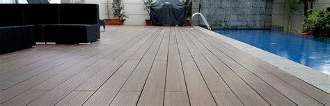 Timber Decking Singapore - Natural Rain and Sun Resistance