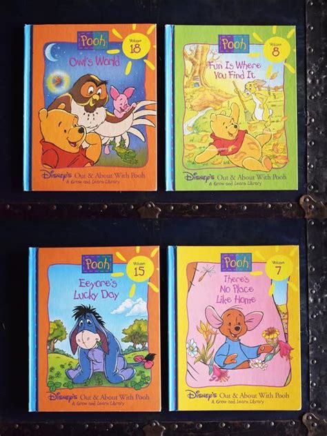 Walt Disney Winnie The Pooh Books - Set of 8 Hardcovers - Advanced Publishing - Printed in the ...