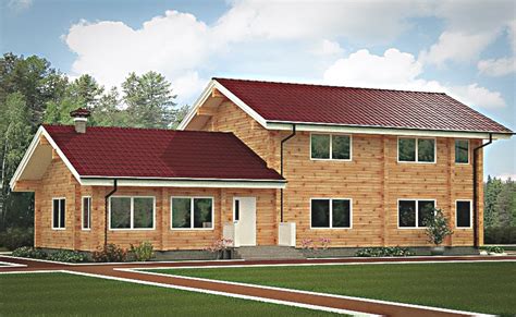 Wooden house plans: Wooden home 175 m2