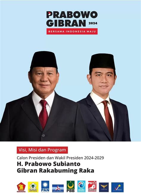 Link Download Visi Misi Prabowo Subianto-Gibran Rakabuming Raka, Bersama Indonesia Maju Menuju ...