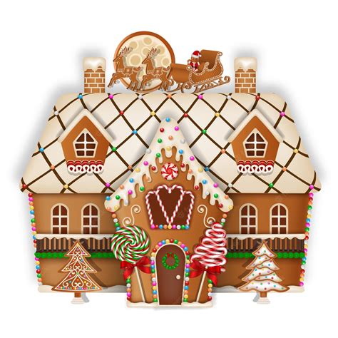 Premium Vector | Christmas cartoons clip art. gingerbread house - Clip ...