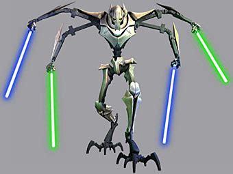 Q3: general grievous lightsabers