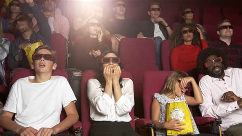 Audience In Cinema Watching 3d Horror Film Stock Footage SBV-310827030 - Storyblocks