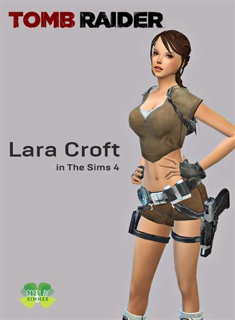 Tomb Raider Lara Croft Cosplay Set for The Sims 4 by Cosplay Simmer | Sims 4, Lara croft cosplay ...