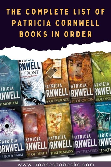 The Complete List of Patricia Cornwell Books in Order - Hooked To Books | Patricia cornwell ...