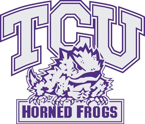 TCU Horned Frogs Alternate Logo (1995) - Purple and white horned frog ...