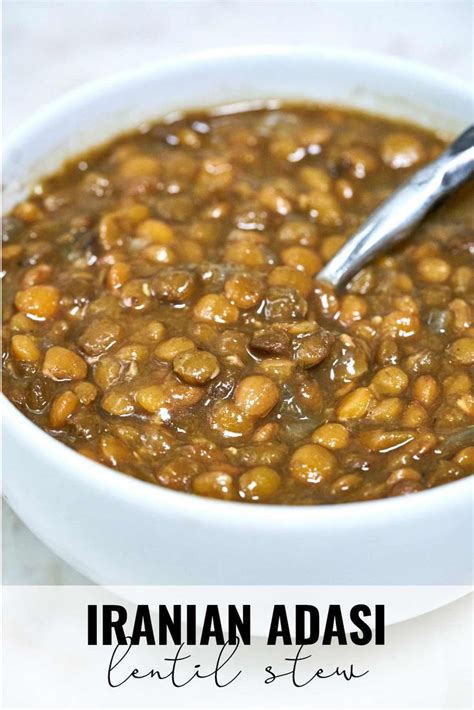 Iranian Adasi - Lentil Soup | Recipe | Persian food, Recipes, Persian cuisine