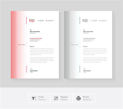 Creative Letterhead Template Stationery Templates Cre - vrogue.co