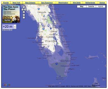 Sea Level Map Of Florida - Map