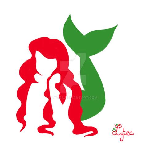 Ariel silhouette by Lytea on DeviantArt