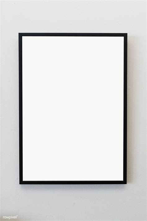 Black frame against a gray wall transparent png | free image by ...