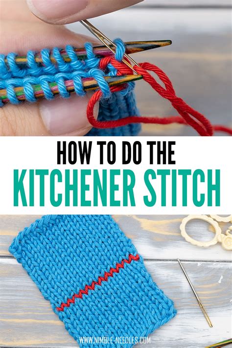 How to do the Kitchener Stitch - Graft two knitted pieces together [+video]