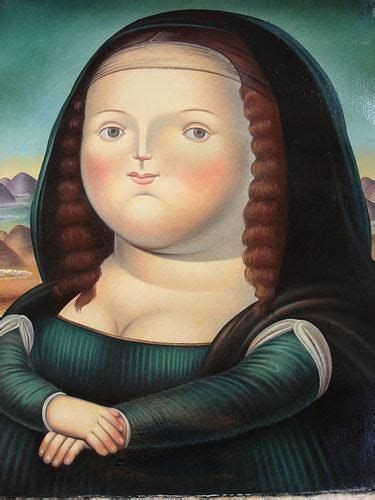 Fernando Botero Paintings Mona Lisa