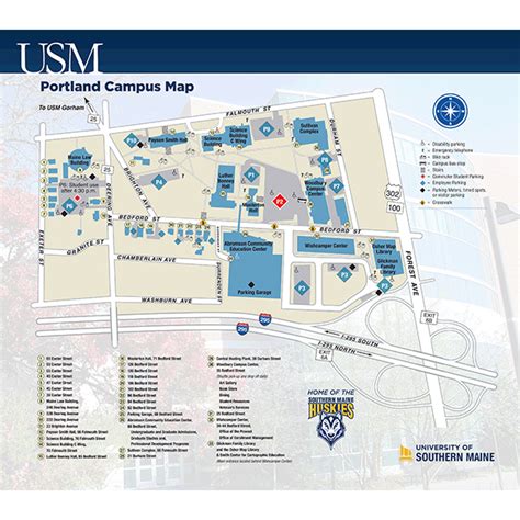 Usm Portland Campus Map – Map Vector