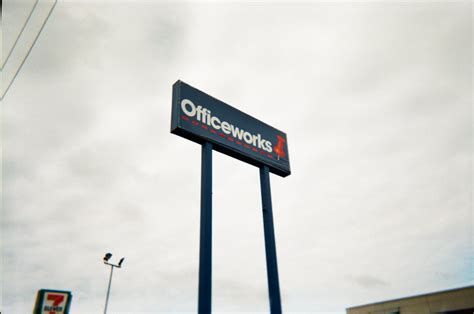 Sign: Officeworks | Camera used: Vivitar Ultra Compact Film … | Flickr