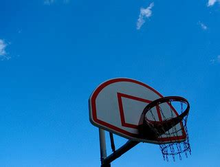 Basketball Hoop Rim Backboard Blue Sky Clouds | Christopher Sessums | Flickr