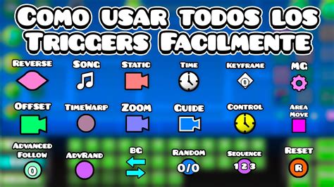 Como usar TODOS LOS Triggers De Geometry Dash 2.2 Fácilmente - YouTube