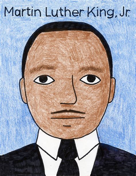 martin luther king jr drawing step by step - fashiondesigndrawingsface