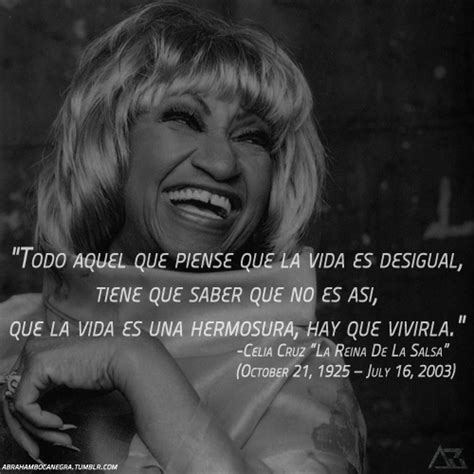 R.I.P. Celia Cruz #quote | La Vida | Pinterest