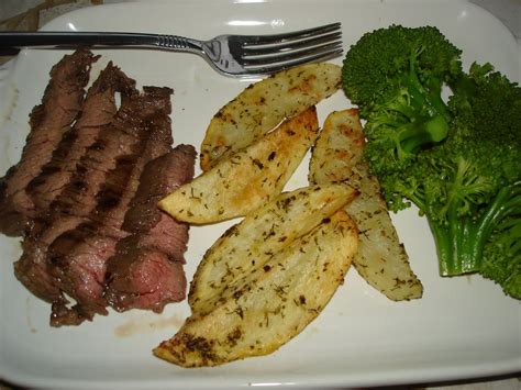 The Tiny Skillet: Grilled Flap Steak with Herbed Oven Fries