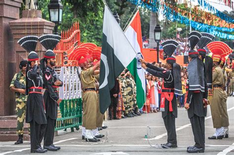 13 Photos of the Dramatic Wagah Border Flag Ceremony