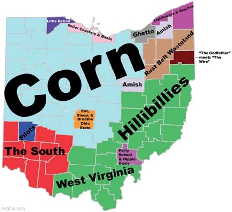 Official map of the state of Ohio - Imgflip