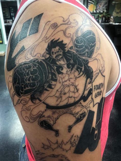 Gotta love Gear 4 Luffy bounceman! Biggest tattoo on me. : r/OnePiece