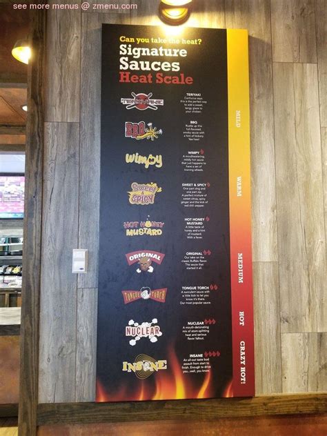 Menu at Zaxby's Chicken Fingers & Buffalo Wings restaurant, Spring Hill