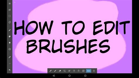 How To Edit Brushes - Medibang Paint Tutorial For Beginners - YouTube