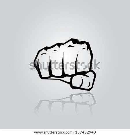 Freedom Concept Vector Fist Icon Fist Stock Vector 157432940 - Shutterstock