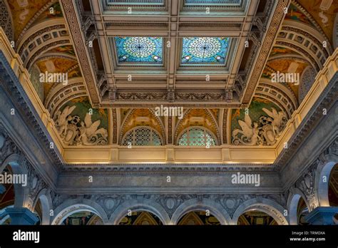 Library of Congress interior Washington DC Stock Photo - Alamy