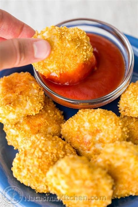 Chicken nuggets recipe, Baked chicken nuggets