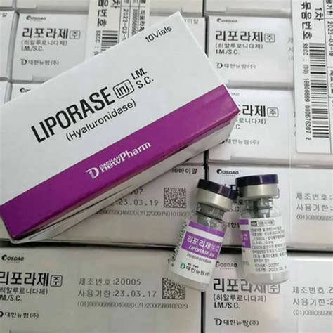 Liporase Dissolve Hyaluronic Acid Hyaluronidase Dissolves Filler Liporase Hyaluronidase Liperase ...