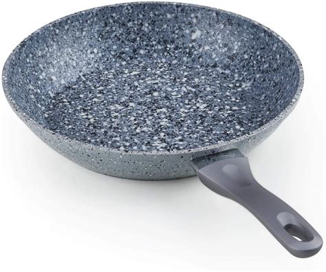 Cook N Home 02668 Even Heat Oven Safe Stone Frying Pan, 12-Inch