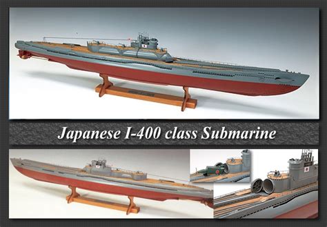 Direct from Japan. I-400-class Submarine Wooden Model Kits, by Woody JOE