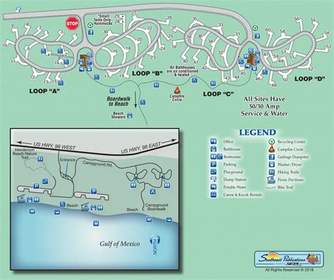 Henderson Beach State Park - Know Your Campground - Florida State Campgrounds Map | Printable Maps