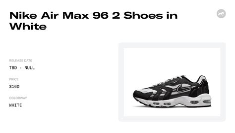 Nike Air Max 96 2 Shoes in White - DH4756-100 Raffles and Release Date