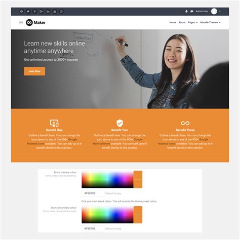 How to customise Moodle theme Maker to use your brand's colour scheme