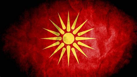 Download North Macedonia Old Flag Wallpaper | Wallpapers.com