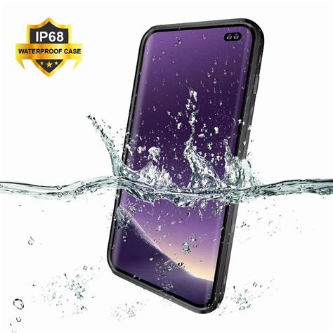 Galaxy S10 Plus Waterproof Case, Shockproof Built-in Screen Protector ...