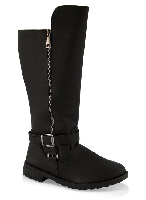 Girls Side Zip Riding Boots