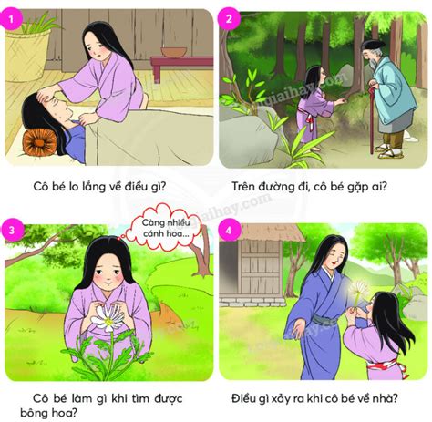 Sự tích Hoa cúc trắng trang 56 Tiếng Việt lớp 2 - Chân trời sáng tạo